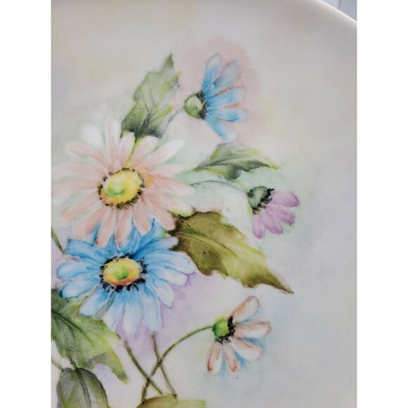 Vintage Plate Bavaria Schumann Arzberg Germany Artist Signed Hand Painted Decor - Picture 11 of 12